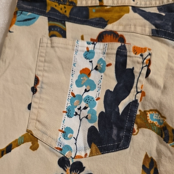 Etro Orange A-Line Knee-Length Skirt with Slit - Picture 5 of 14